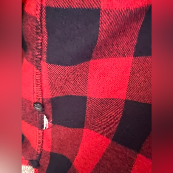 Madewell size m flannel red buffalo plaid - Picture 7 of 10